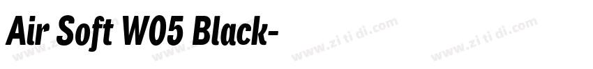 Air Soft W05 Black字体转换 Air Soft W05 Black字体转换